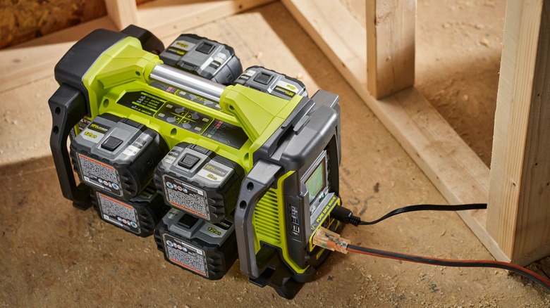 Ryobi Power Station on job site