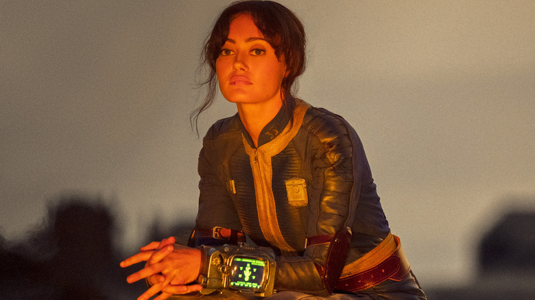 Lucy wearing Pip-Boy