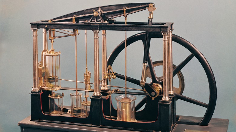 reconstruction of James Watt's steam engine