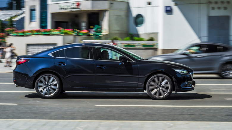 Mazda6 accelerating down freeway