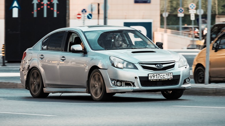 Subaru Legacy on street