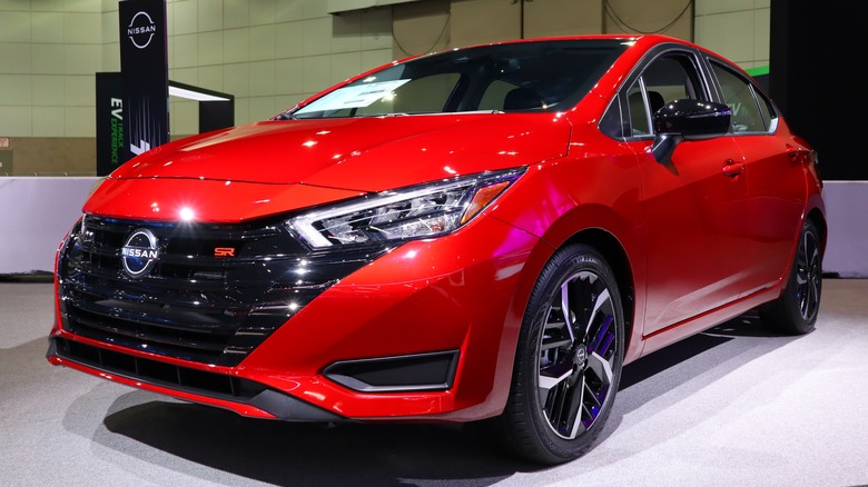 Nissan Versa SR on display