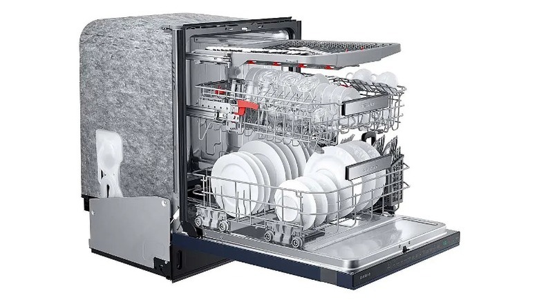 Samsung smart dishwasher open