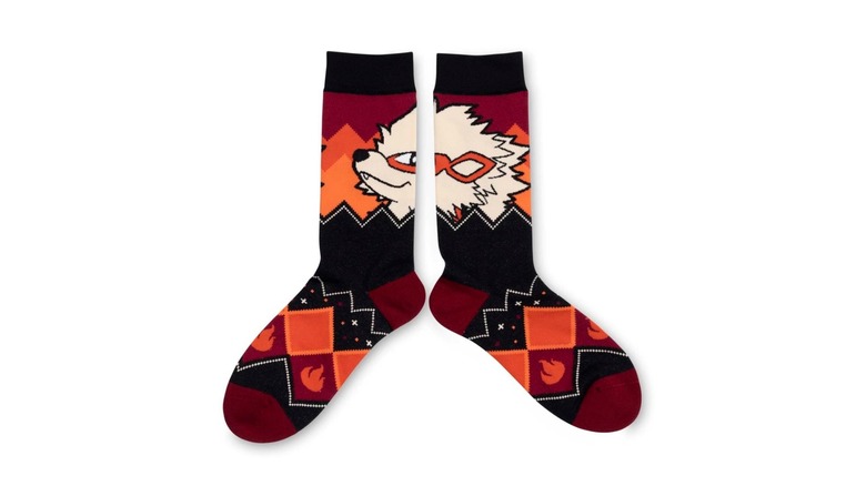 pokemon arcanine socks