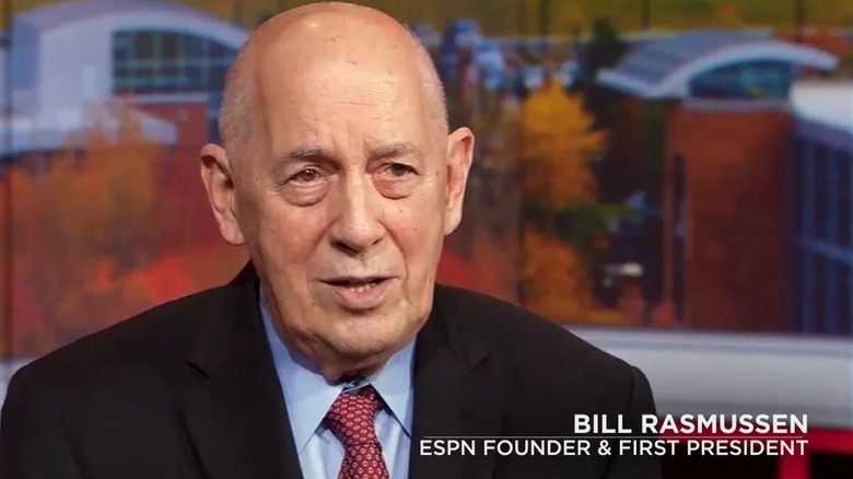 Bill Rasmussen during an interview on ESPN