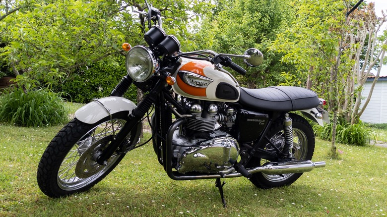 A Triumph Bonneville