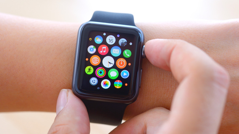 Apple Watch on wrist