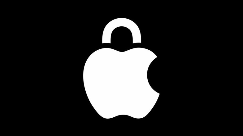 Apple icon with lock