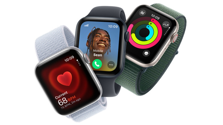 Three Apple SE watches