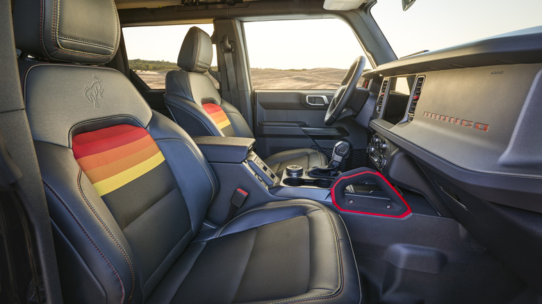 Ford Bronco Free Wheeling interior with desert background