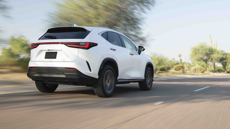 2025 Lexus NX at speed