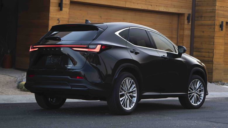 2025 Lexus NX rear 3/4 view