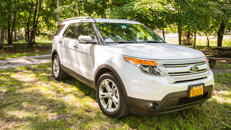 Ford Explorer among trees