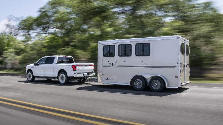 Ford f-150 towing an RV