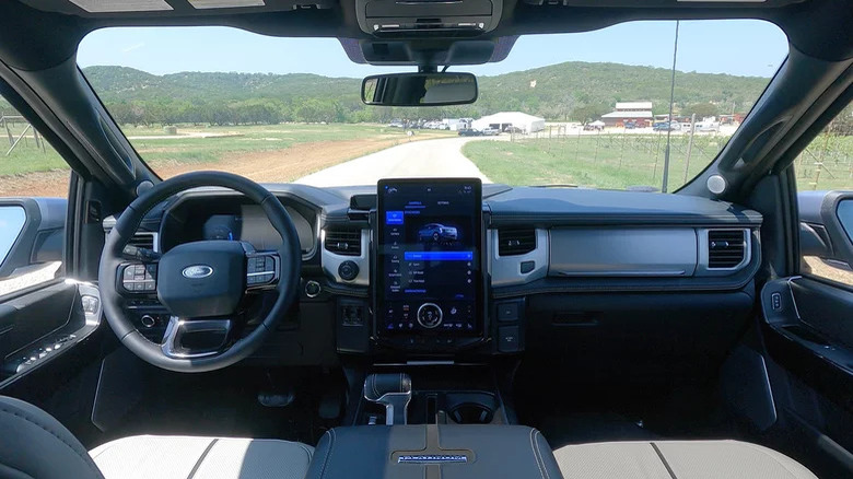 interior of ana F-150