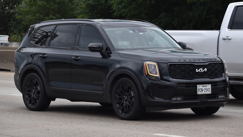 Kia Telluride driving down road