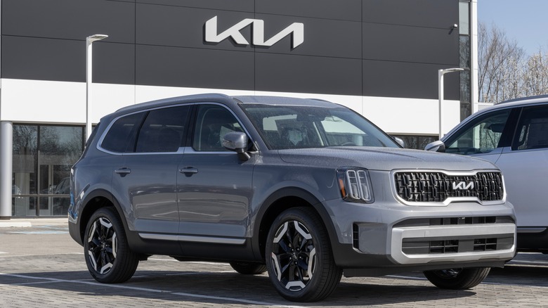 Kia Telluride EX at dealership