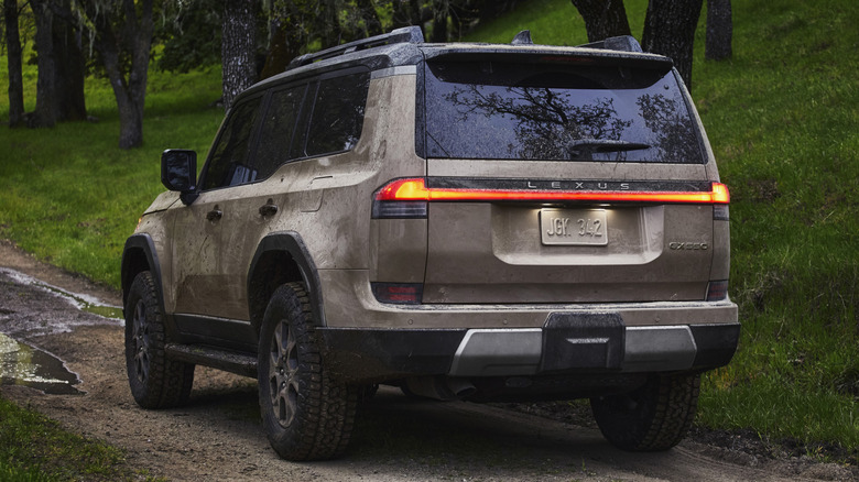 Lexus GX rear 3/4 view