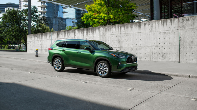 Toyota Highlander street parked