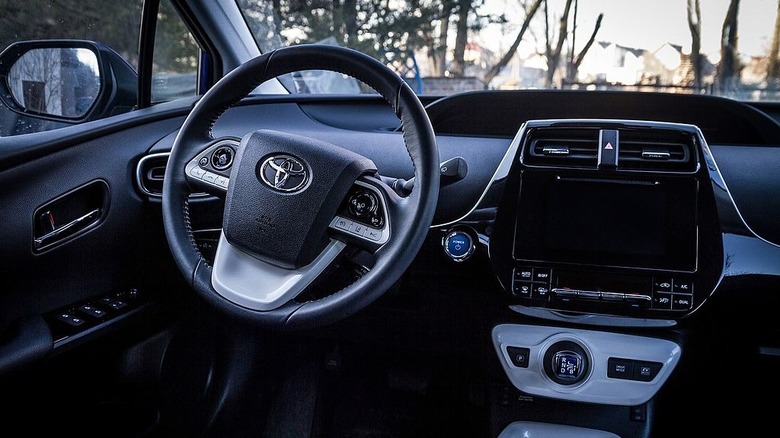 Interior of a Toyota Prius