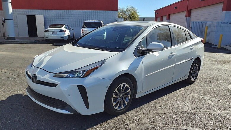 White 2019 Toyota Prius Limited