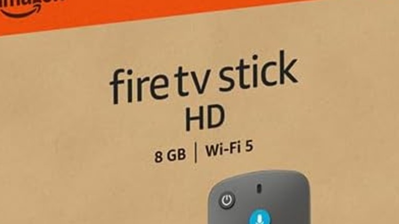 Amazon Fire TV Stick HD box showing storage space