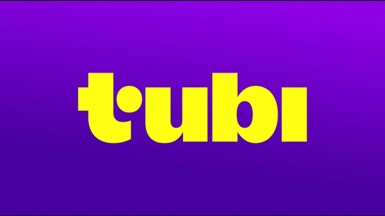 Tubi logo on purple background