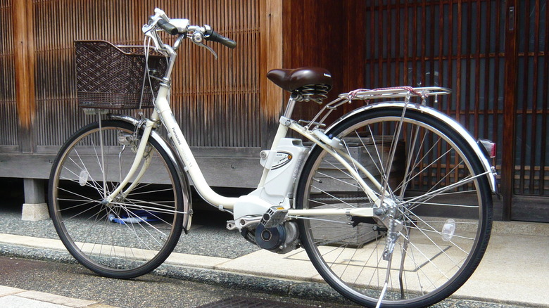 Yellow eBike on street