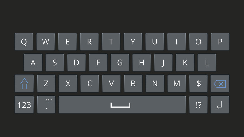 On-scree keyboard on an Android device