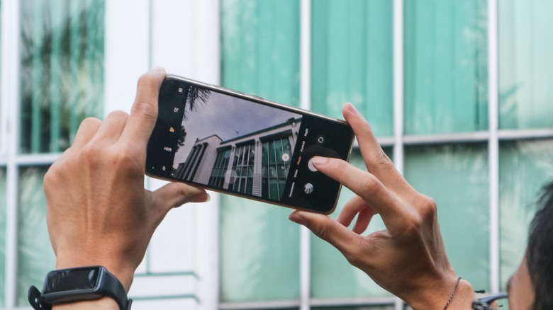 Man taking a photo