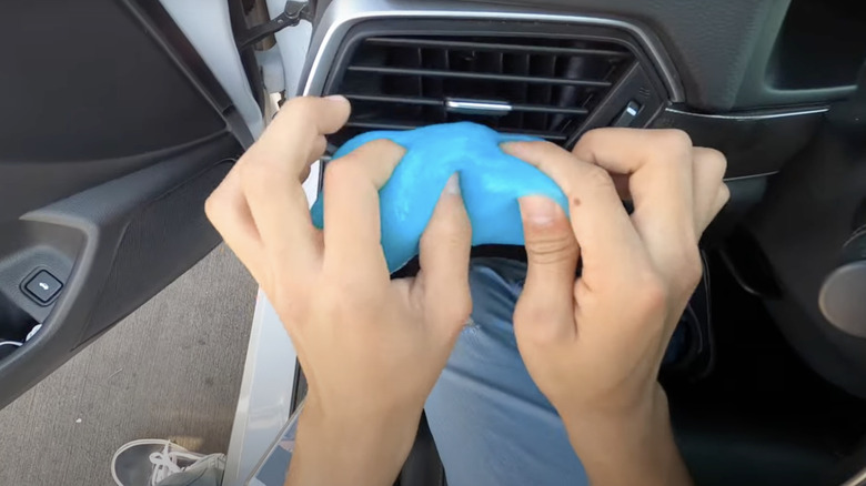 Slime to clean car 