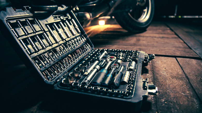 A mechanic's tool kit