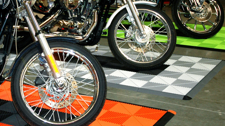 Motorcycle workshop mats