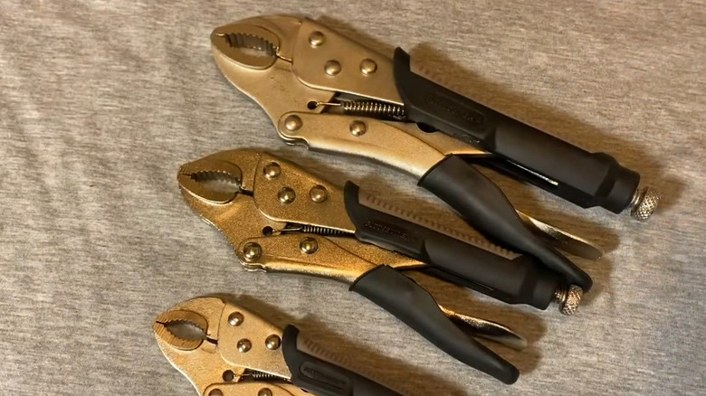 set of locking pliers