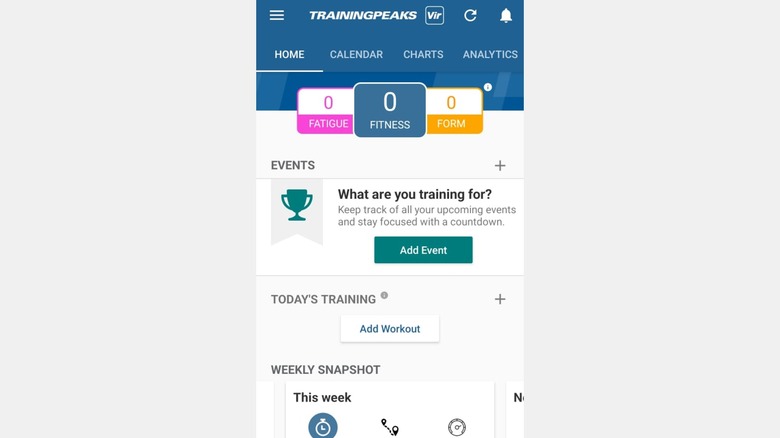 TrainingPeaks android app for endurance fitness