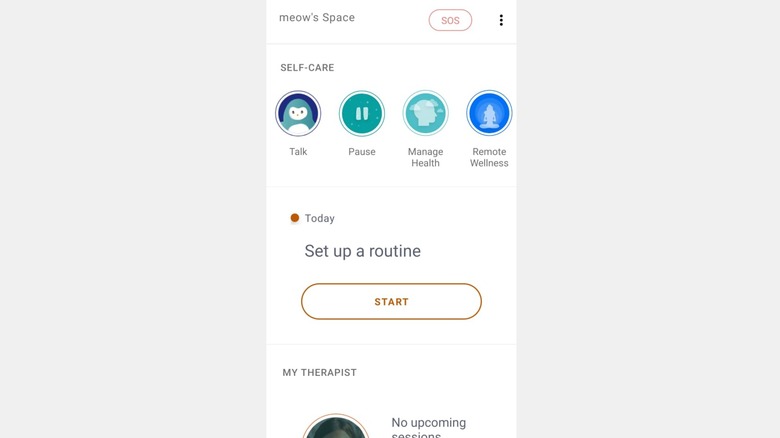 Wysa self-care mental wellness android app