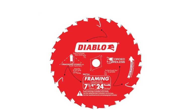 Product image of Diablo 7-1/4 inch Framing Saw Blade for Wood.