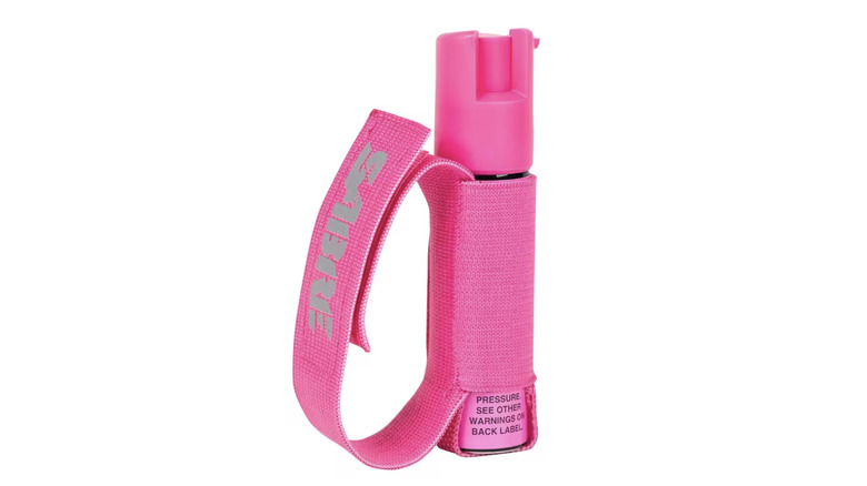 Product Image of Red Police Strength Pepper Spray with Hand Strap.