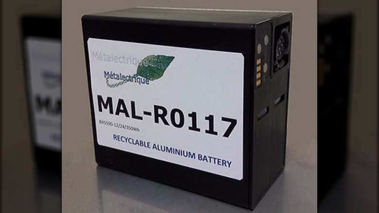 metalectrique aluminum air battery