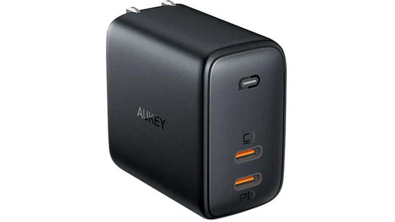 A stock image of an Aukey 65W wall charger