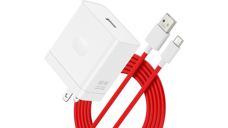 A stock image of OnePlus' SuperVOOC wall charger