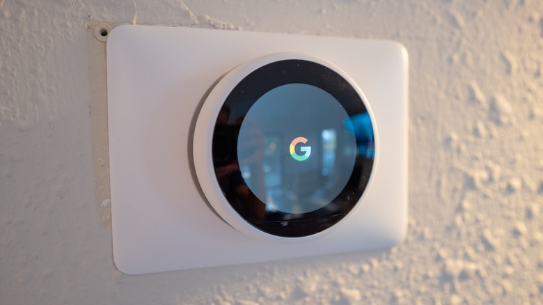 Nest Thermostat on a wall