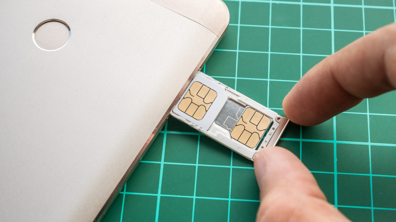 phone and nano SIM card