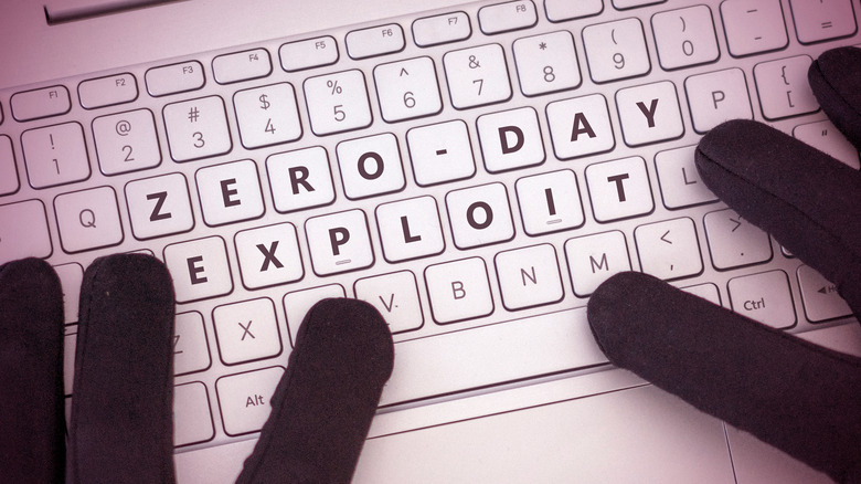 keyboard reading "zero-day exploit"