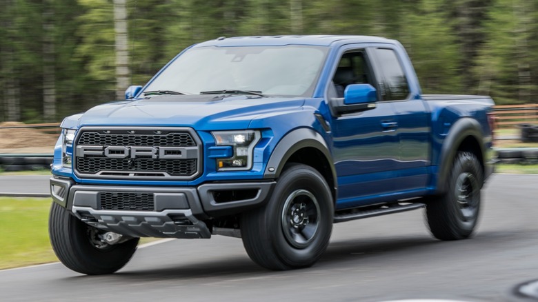 Ford F-150 Raptor on road