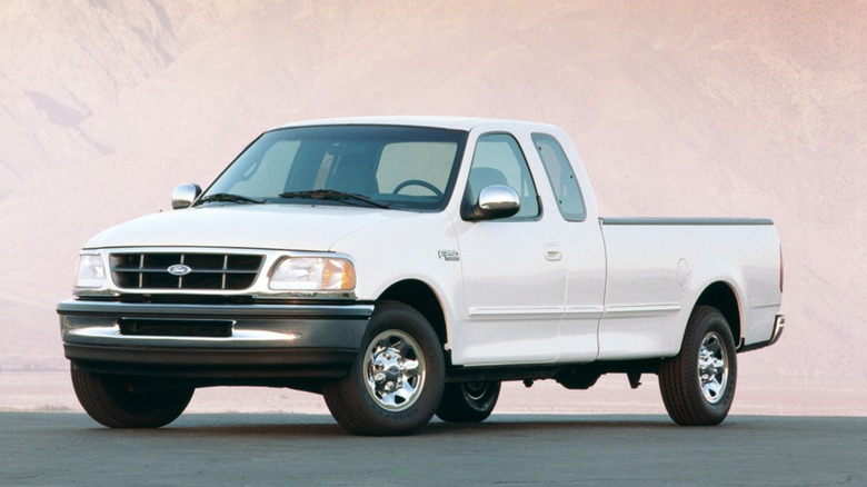 1997 Ford F-250 on road