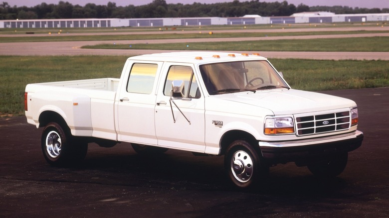 1997 Ford F-350 on road