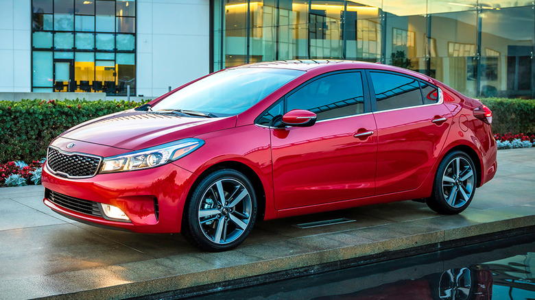 Red 2017 Kia Forte