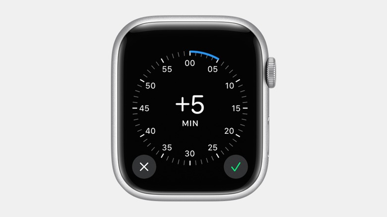 Apple Watch timer to change time