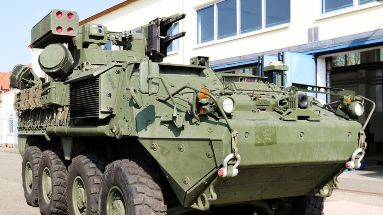 m-shorad armored army vehicle